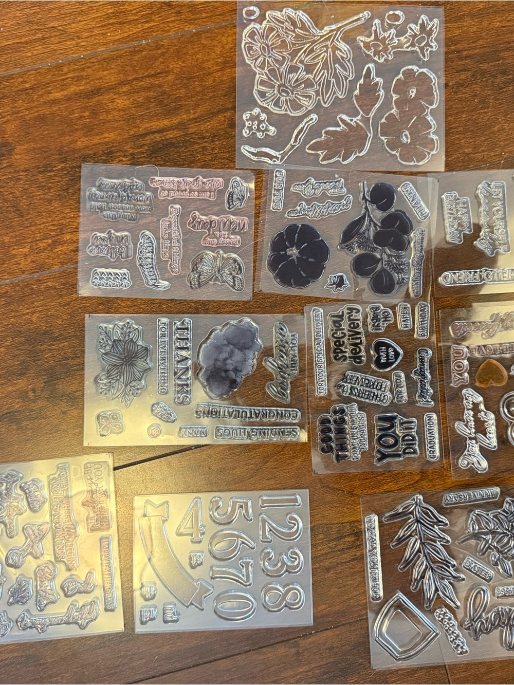 Stampin' Up! Clear Photopolymer Stamp sets: 77 assorted SLIGHTLY USED - Picture 2 of 9